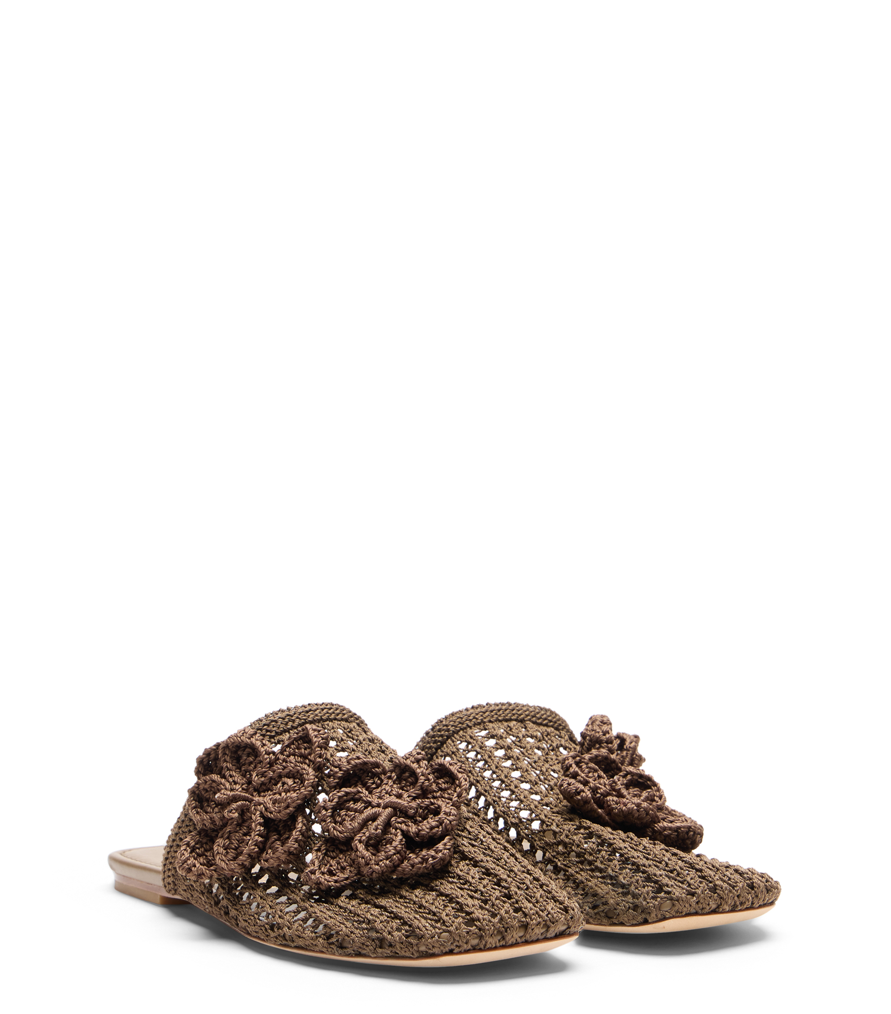  Stuart Weitzman Lotus Mule - Woman Sandals Smokey Taupe 37.5 
