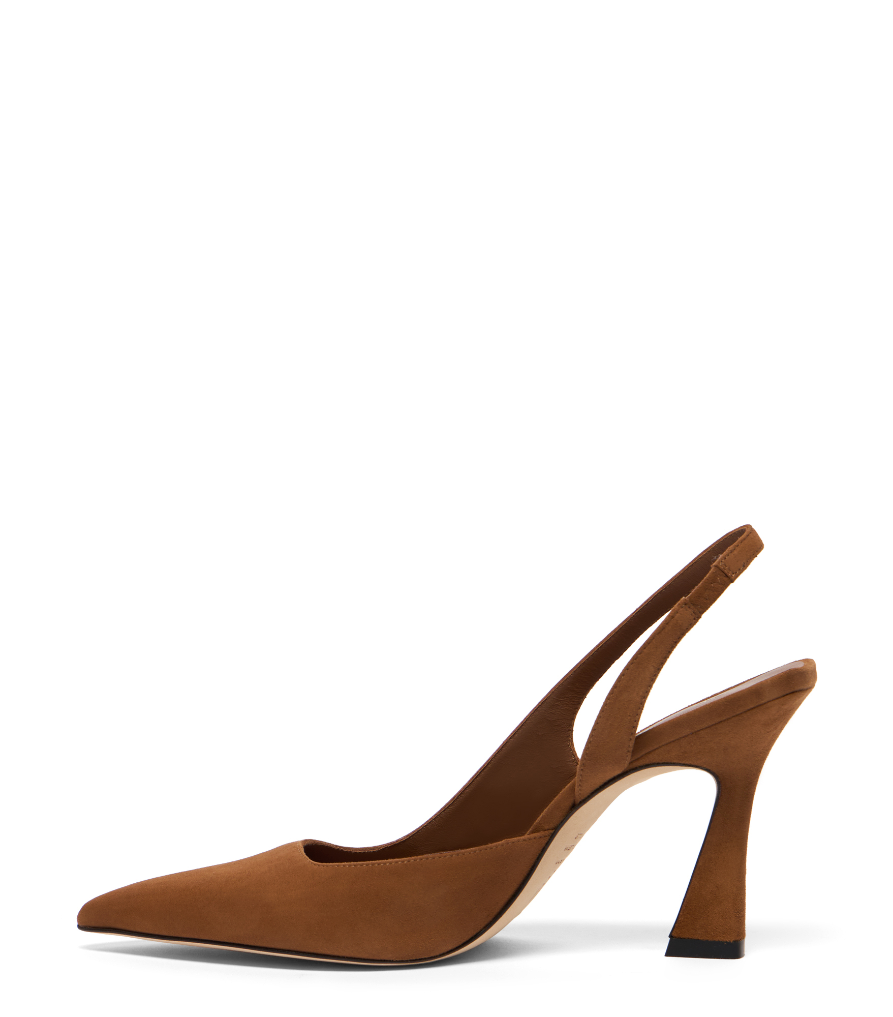  Stuart Weitzman Vinnie 85 Dorsay Slingback - Woman Slingback Toasted Almond 40.5 