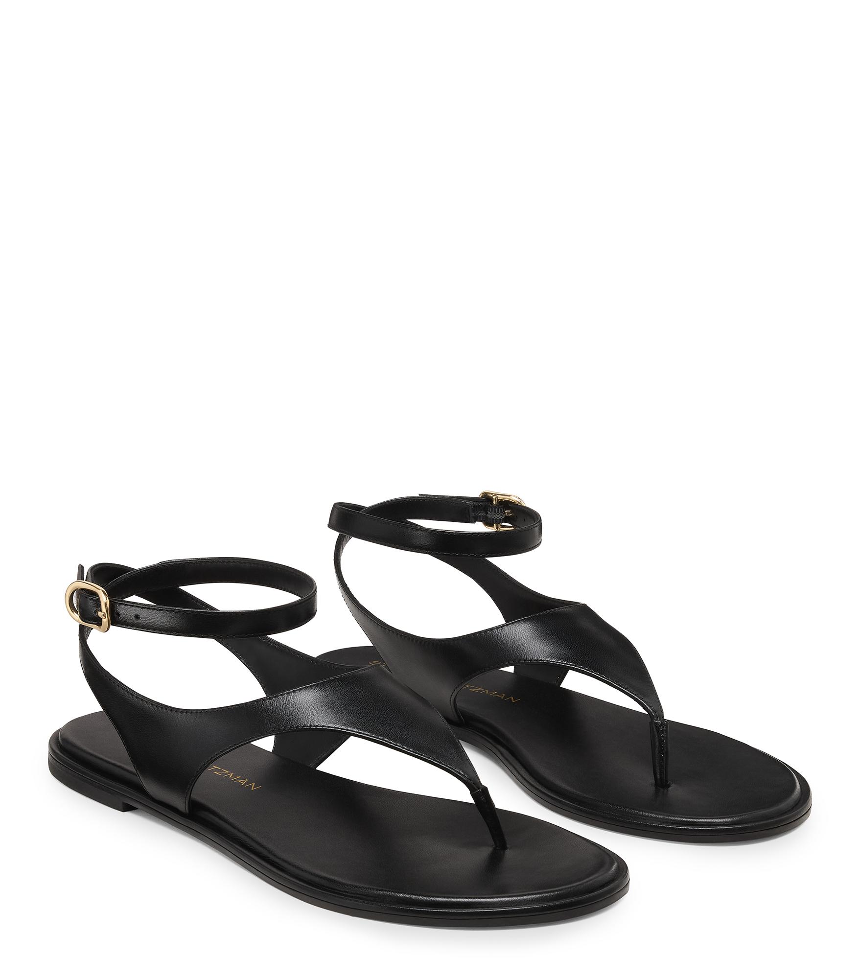  Stuart Weitzman Marley Sandal - Frau Sandalen Black 37.5 