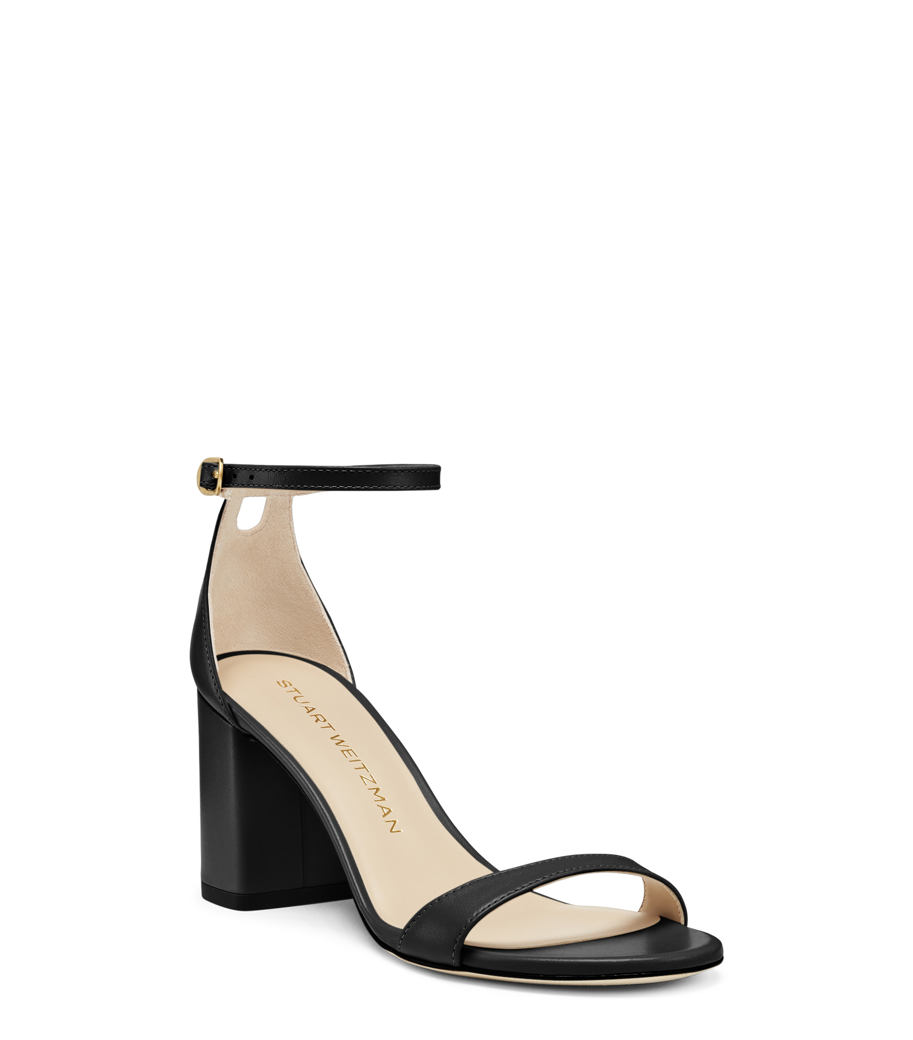  Stuart Weitzman Nudist Block 75 - Mujer  Black 40.5 