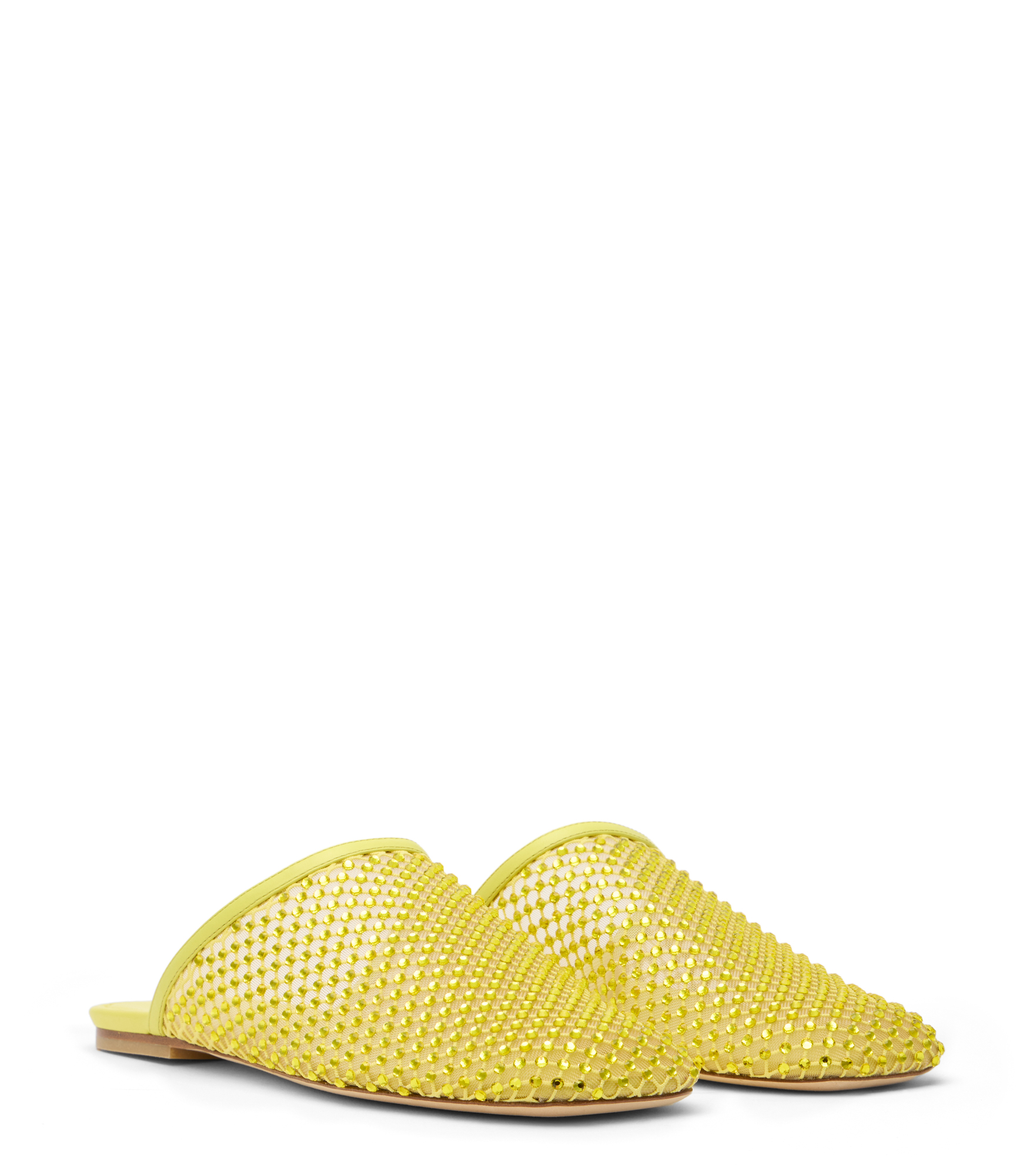  Stuart Weitzman Bareitall Shine Mule - Woman Sandals Citrine 36.5 