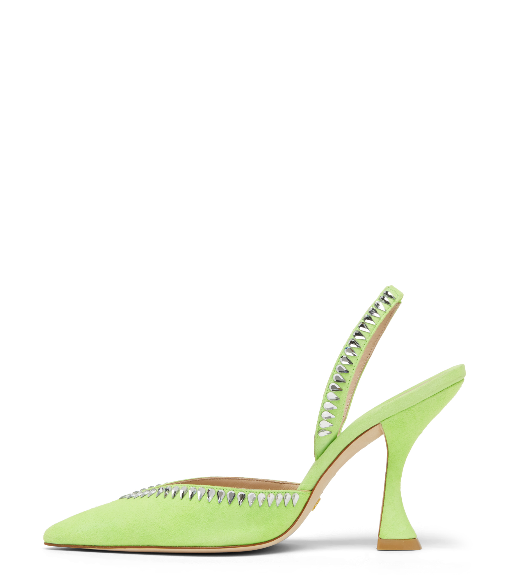  Stuart Weitzman Gemcut Xcurve 100 Slingback Pump - Woman  Neon Yellow 37.5 