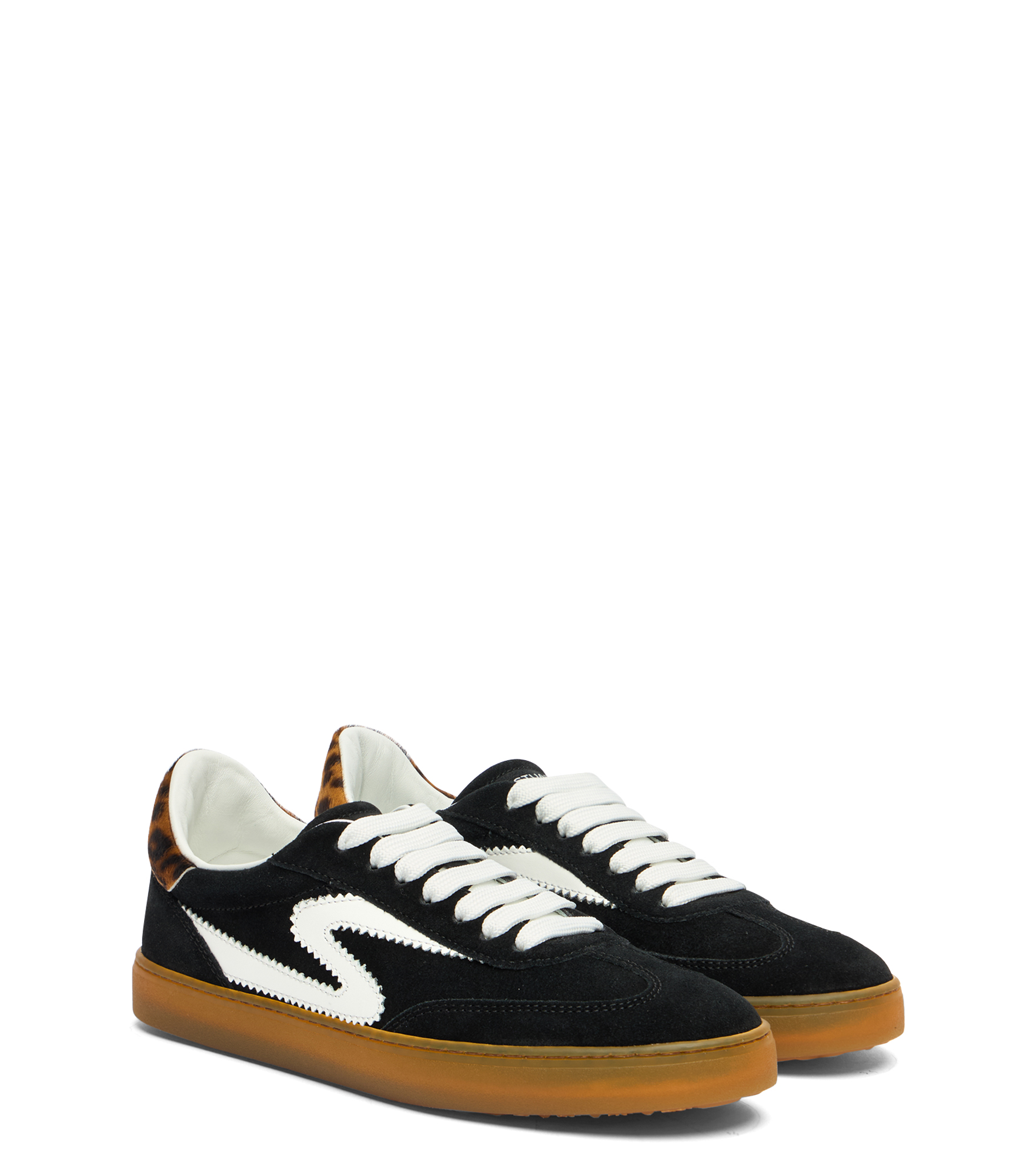  Stuart Weitzman Sw Runaround Sneaker - Woman  Black/white/classic 38 