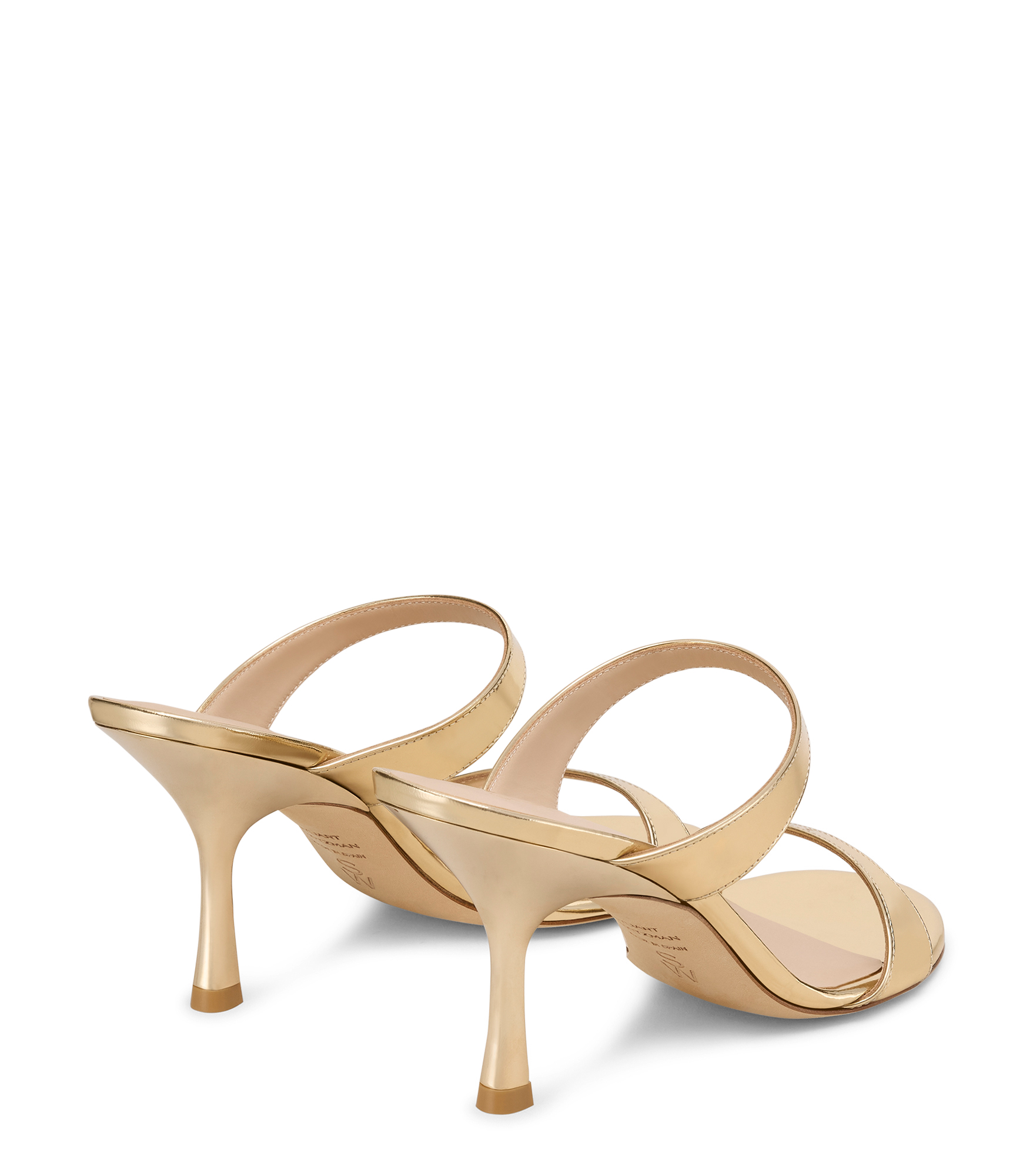  Stuart Weitzman Nudist Slide 85 - Woman Sandals Platino 37.5 