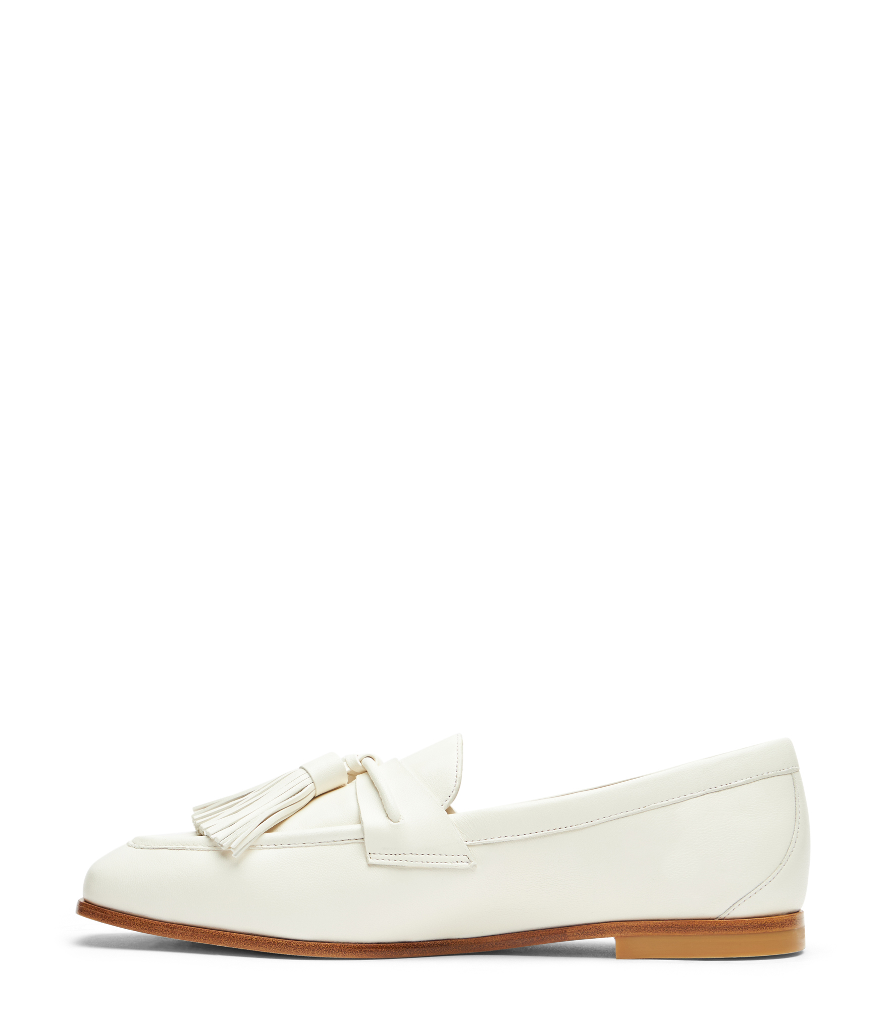  Stuart Weitzman Lindi Tassel Loafer - Woman  Cream 36 