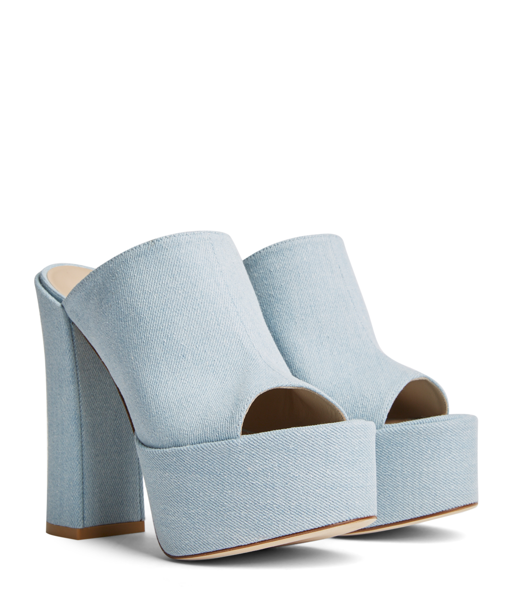  Stuart Weitzman Skyhigh 145 Platform Slide - Woman  Light 38 