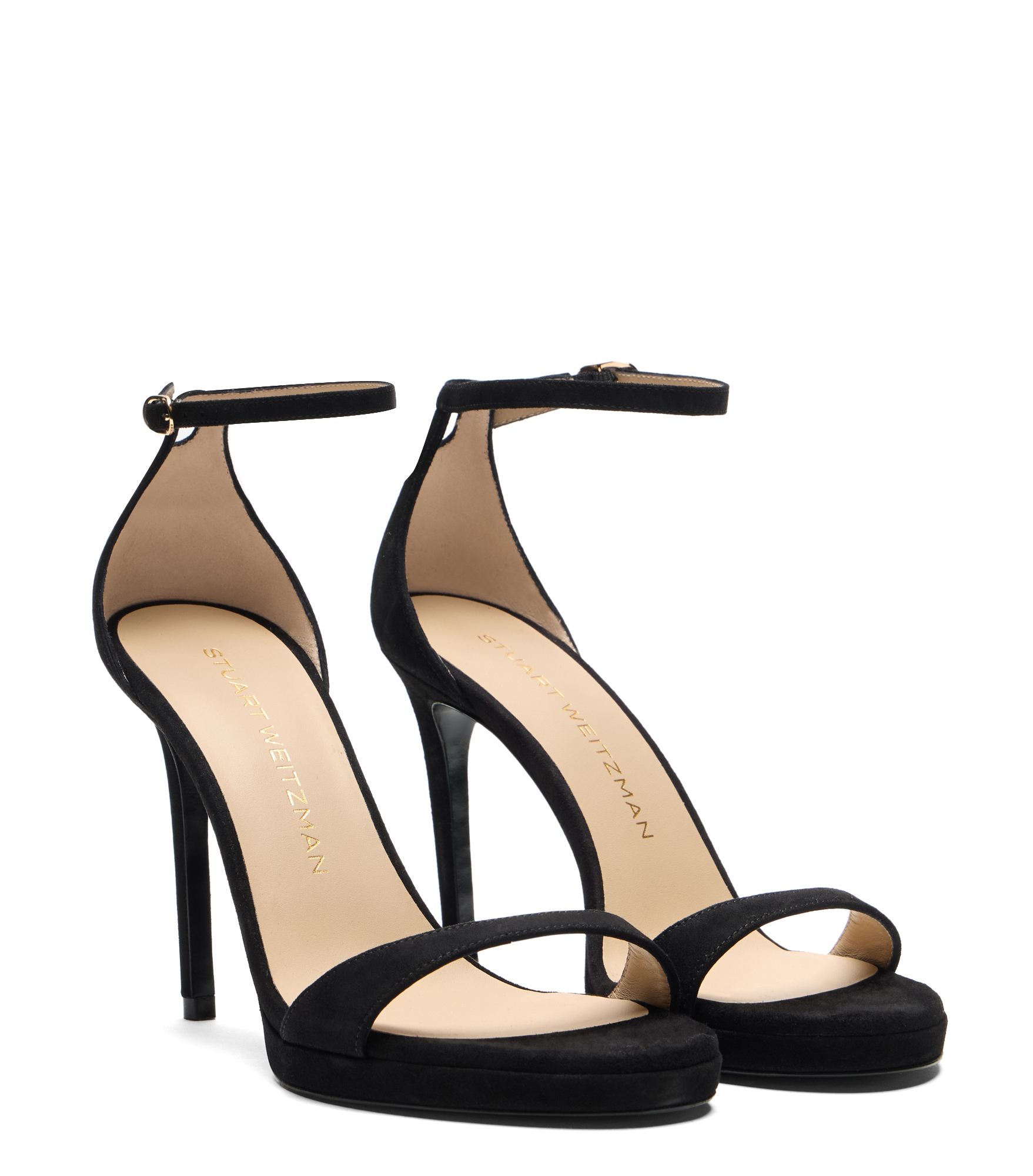  Stuart Weitzman Nudist Platform - Frau Sandalen Black 38 