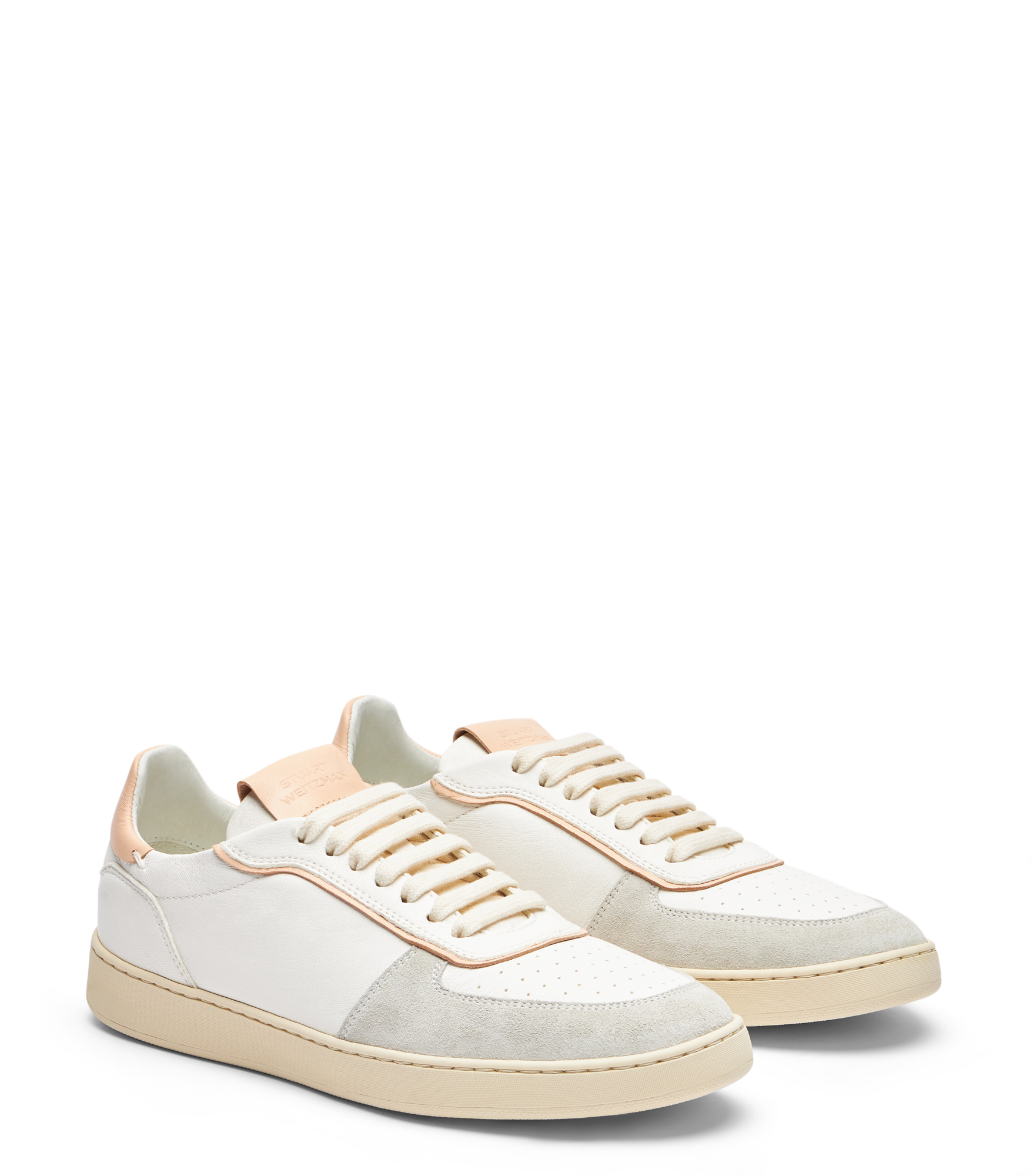  Stuart Weitzman Sw Derby - Mann  Hell Grau/weiß/ros 36 