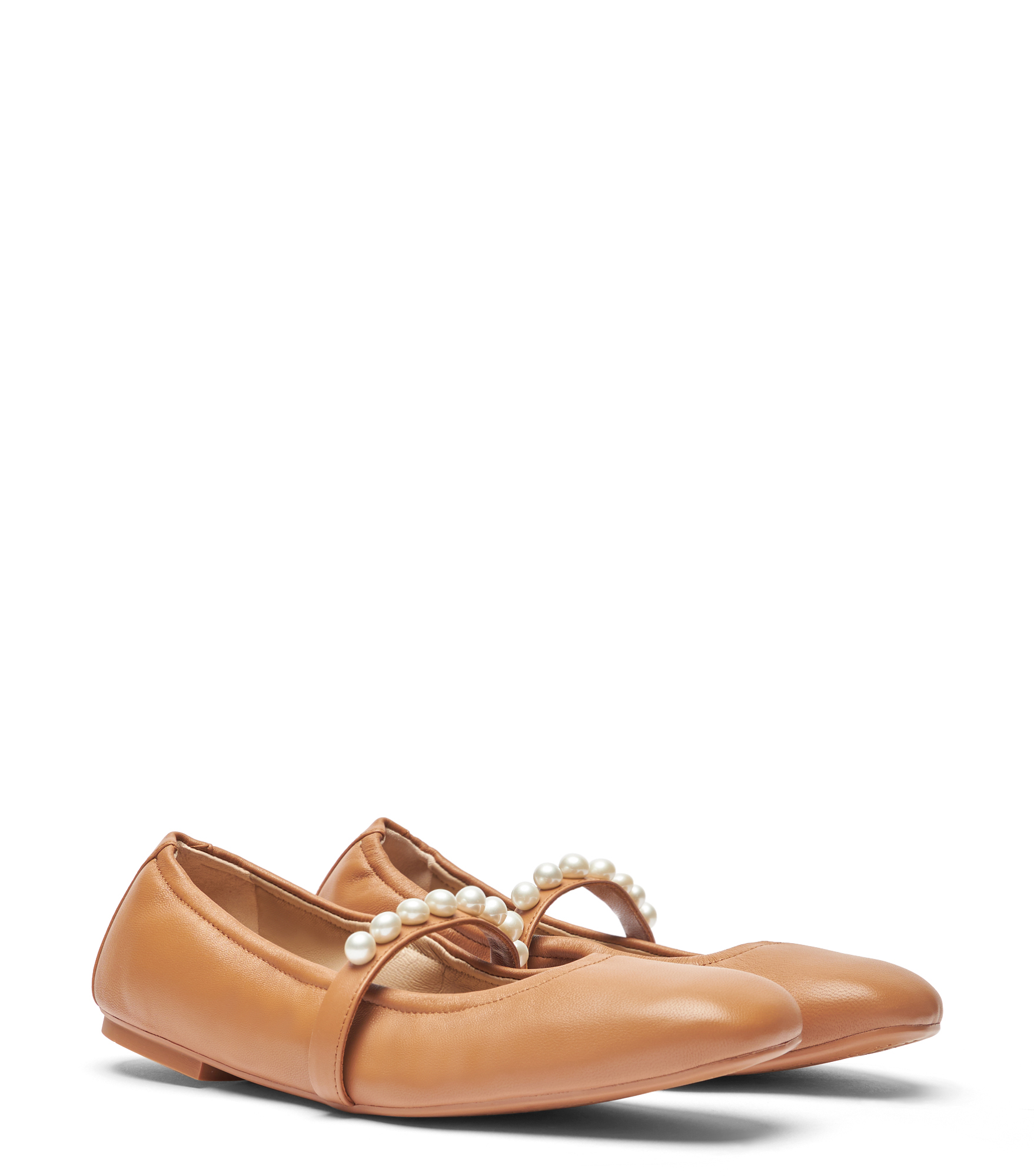  Stuart Weitzman Goldie Ballet Flat - Woman  Tan 39 