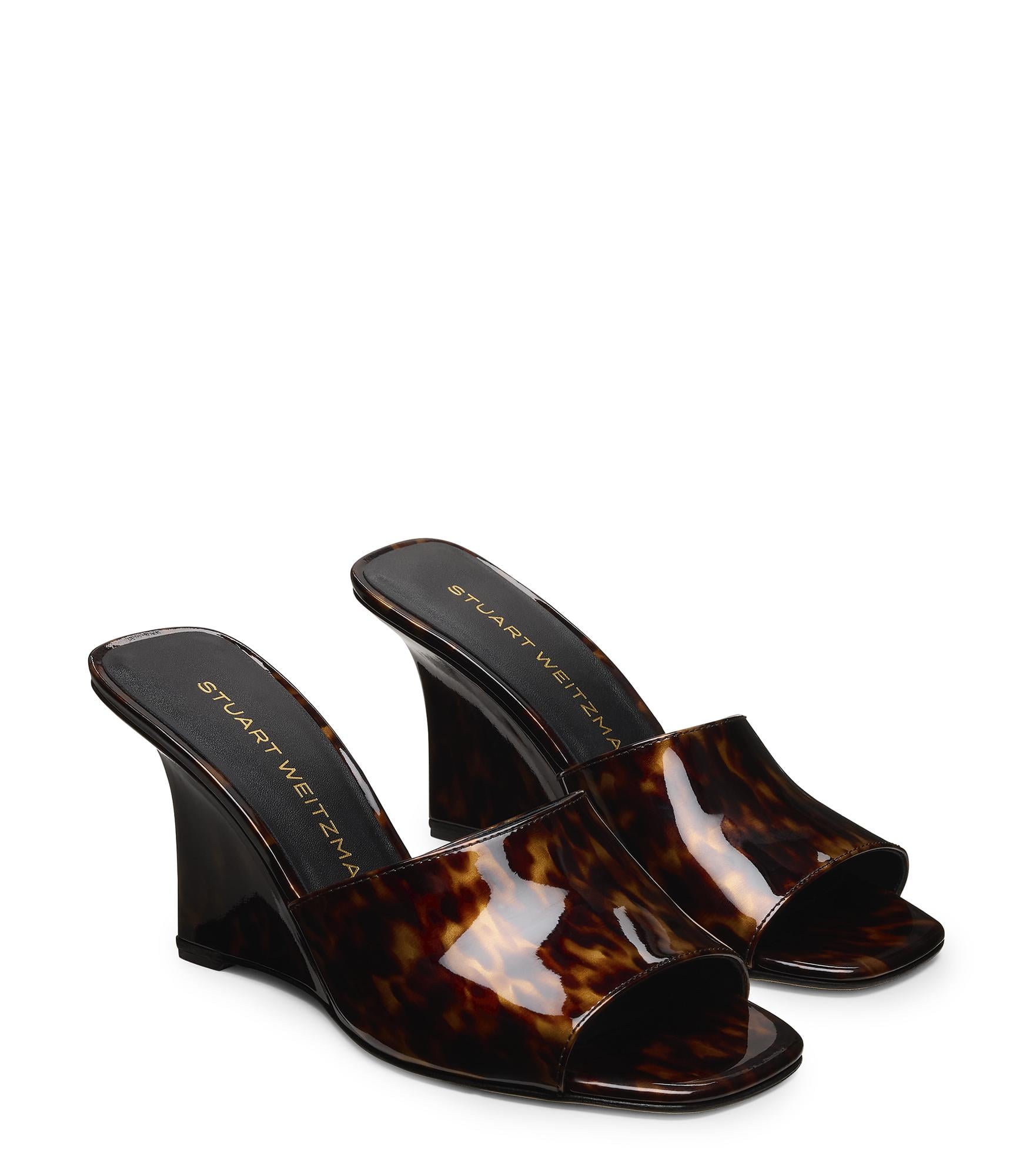  Stuart Weitzman Vinnie Wedge Mule 85 - Woman Wedges And Espadrilles Classic 37.5 