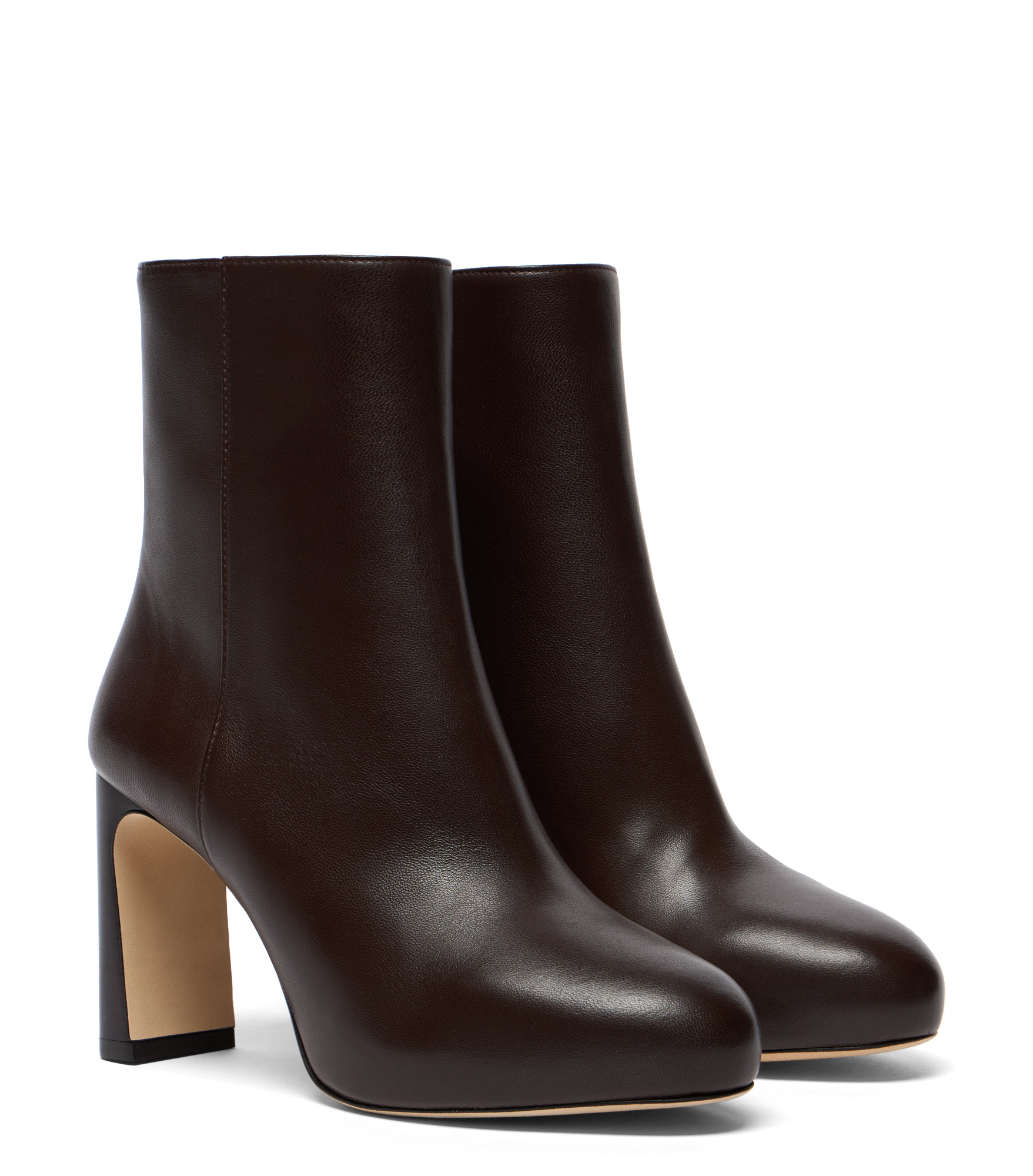 Stuart Weitzman Babette Platform Zip Bootie - Woman Boots And Booties Walnut/marron Vino 38 