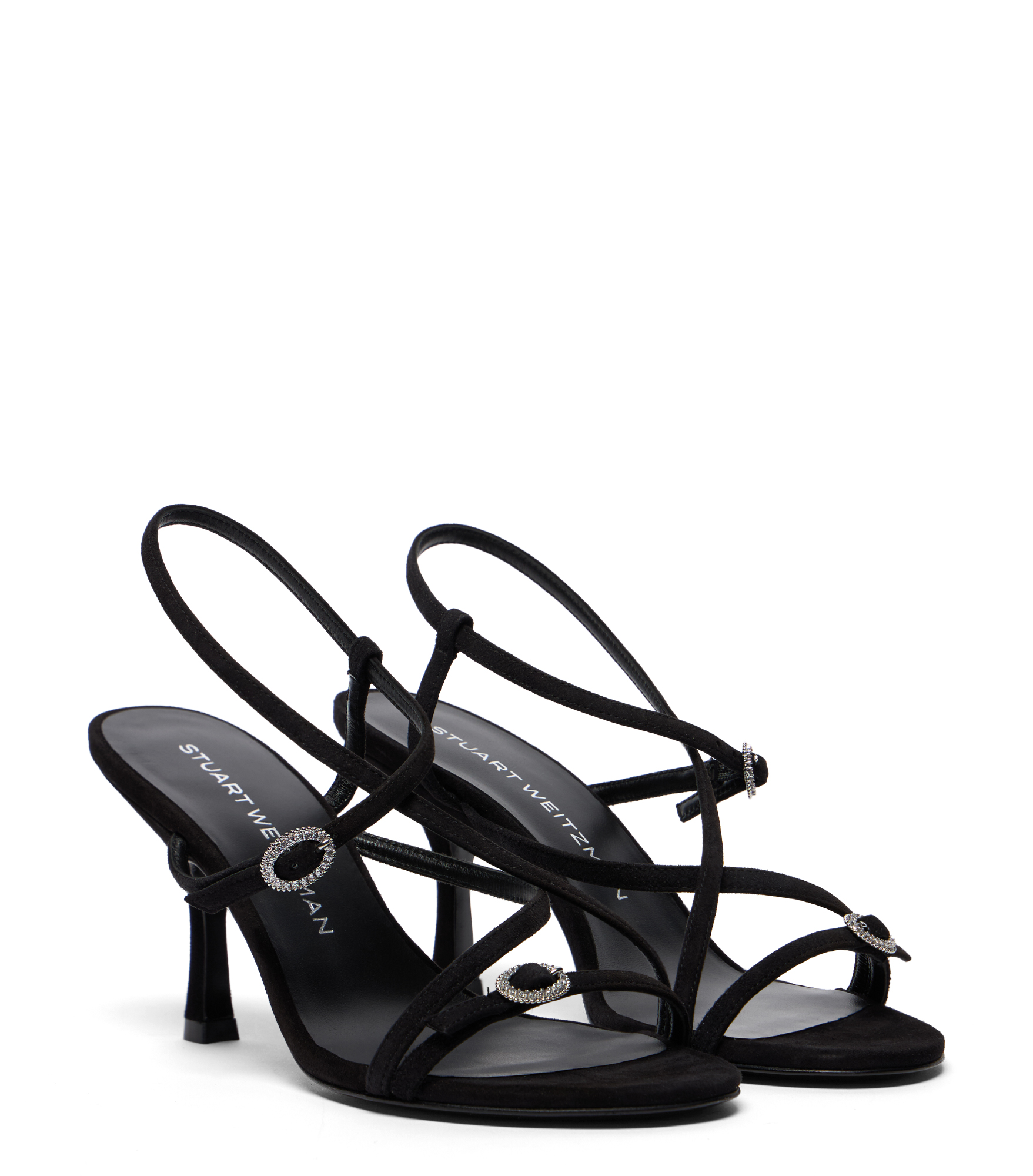  Stuart Weitzman Kensington Strappy Sandal 85 - Woman Sandals Black 38 