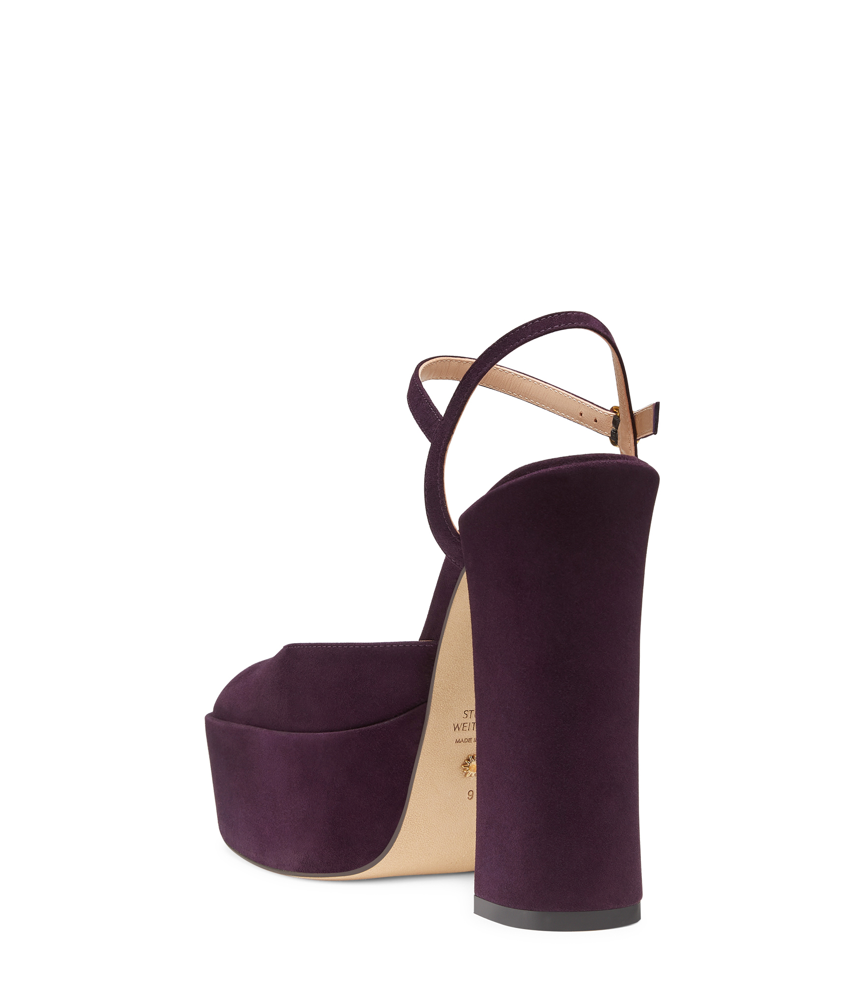  Stuart Weitzman Skyhigh 145 Platform Pump - Woman  Aubergine 39.5 