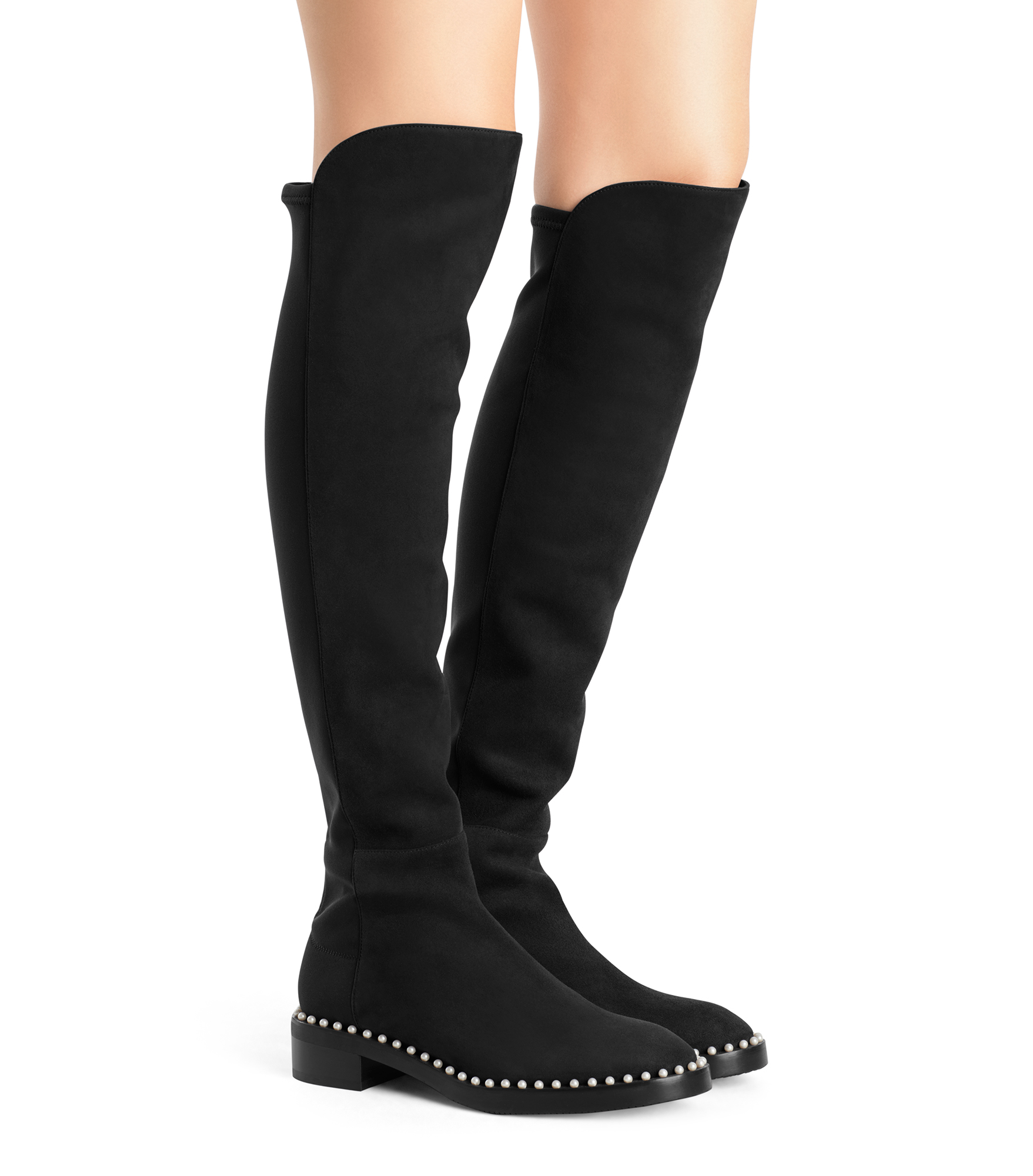 stuart weitzman 5050 boot black suede