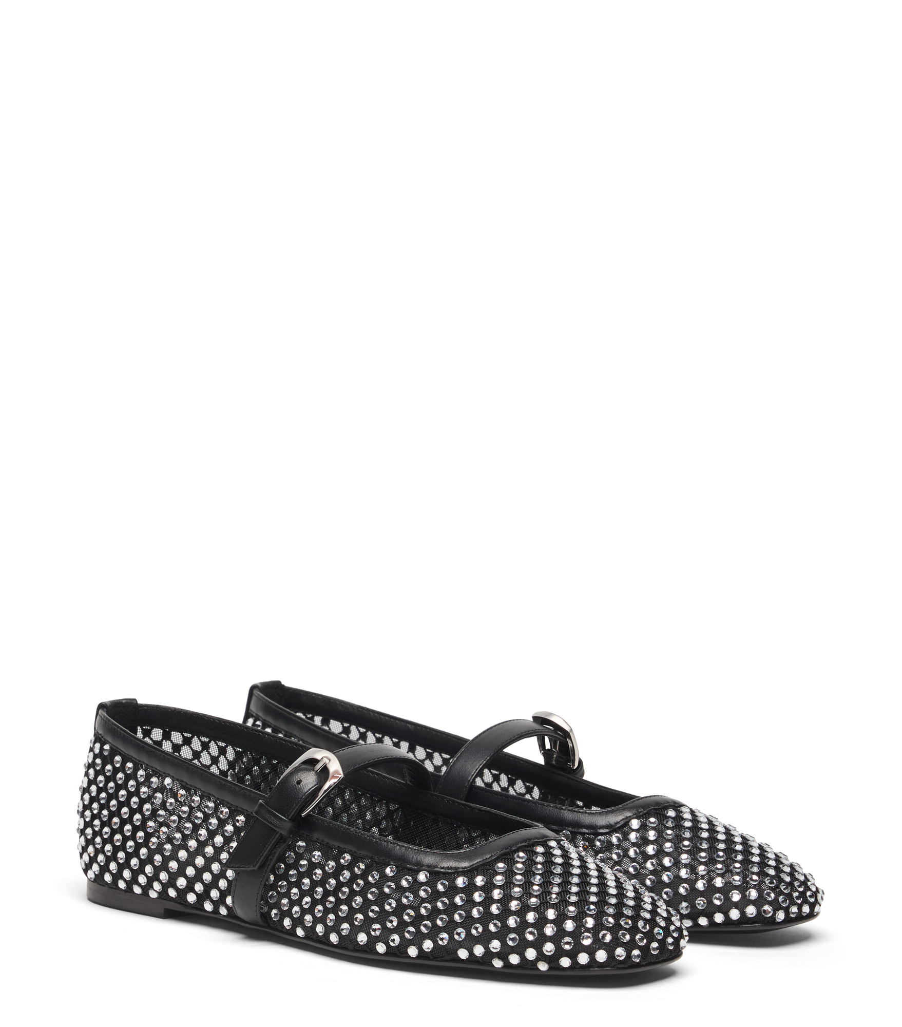  Stuart Weitzman Bareitall Shine Mary Jane - Frau Loafer Und Flache Schuhe Black 40 