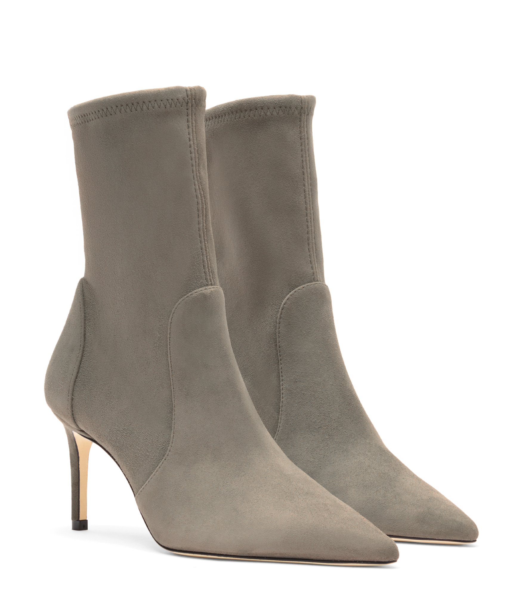  Stuart Weitzman Stuart Power Bootie 75 - Mujer  Smokey Taupe 41 
