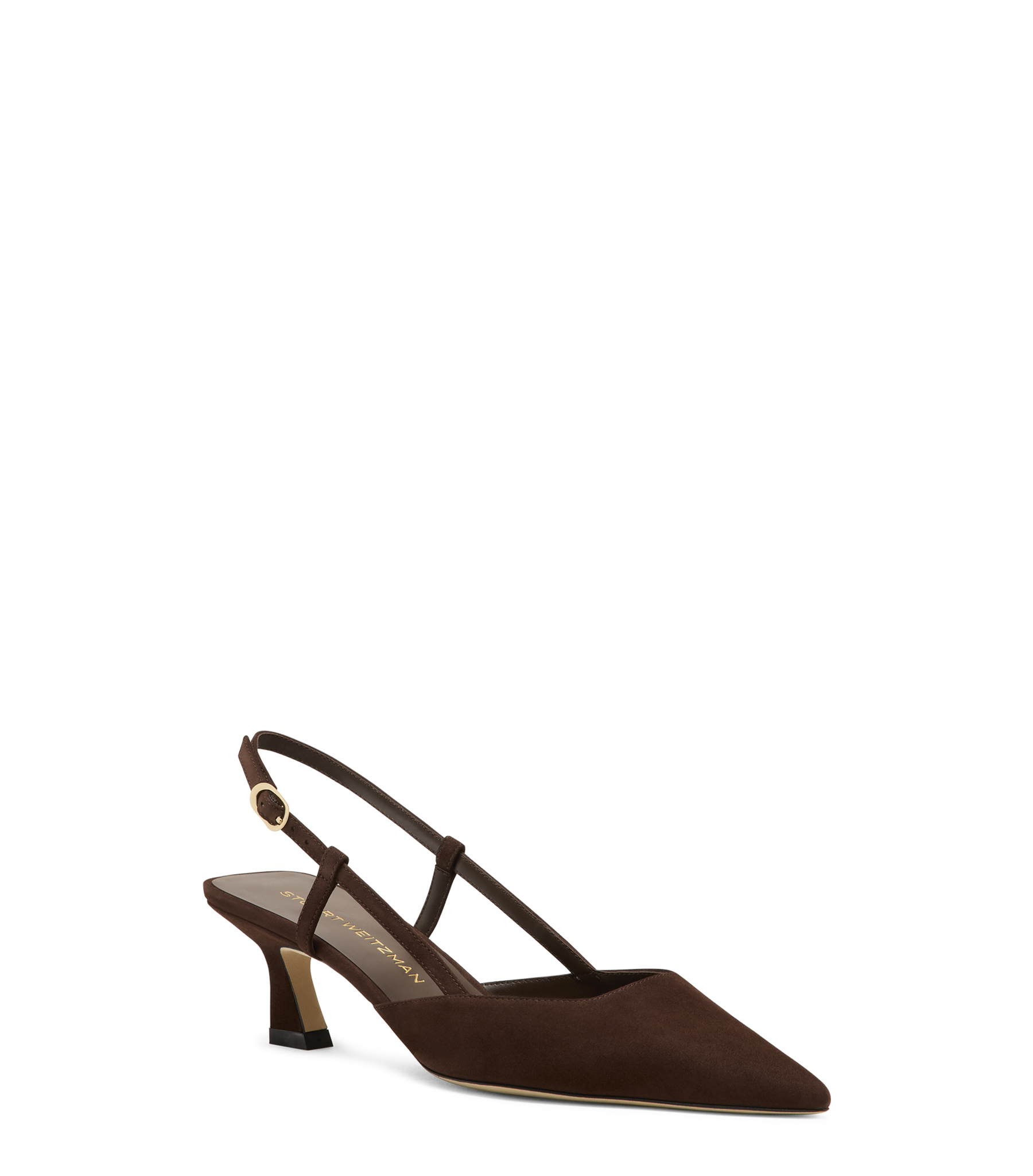  Stuart Weitzman Vinnie 50 Slingback - Woman Slingback Walnut 38 