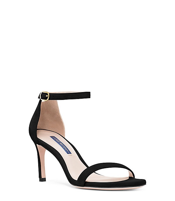  Stuart Weitzman Nunakedstraight - Woman  Black 40.5 