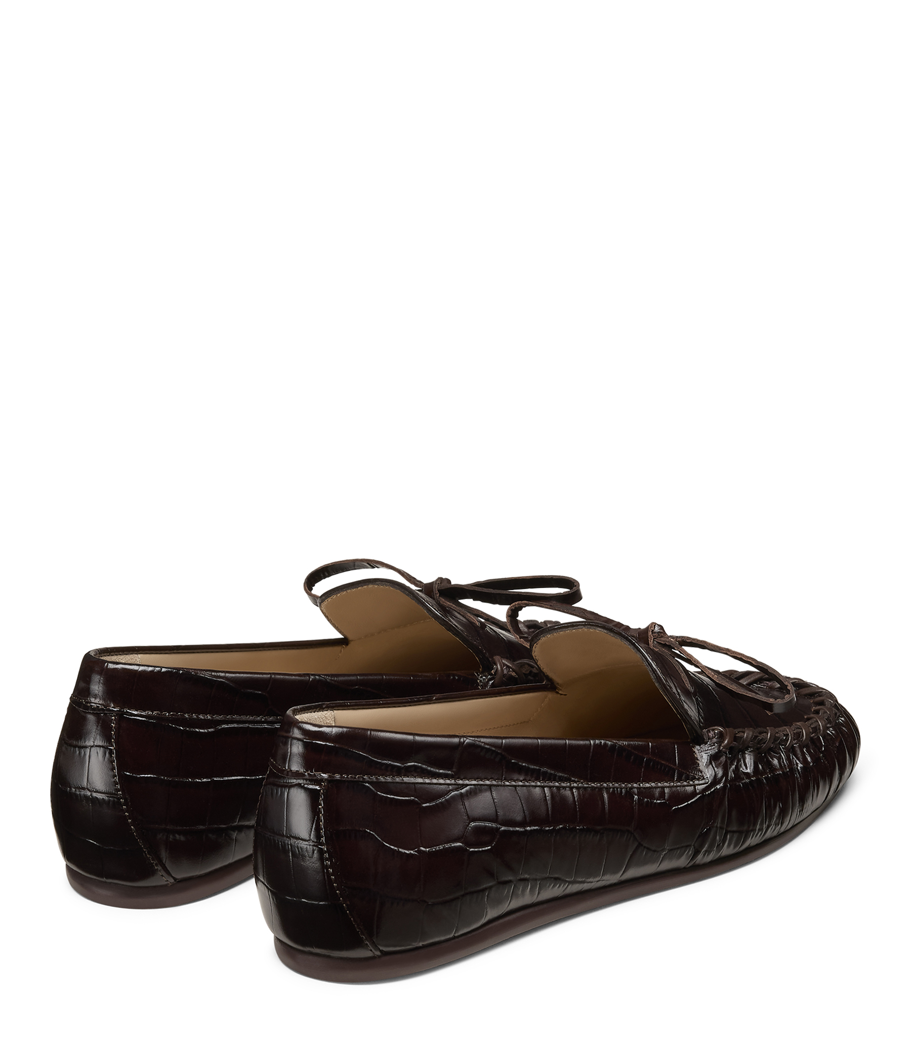  Stuart Weitzman Britt Bow Loafer - Frau Loafer Und Flache Schuhe Walnut 35 