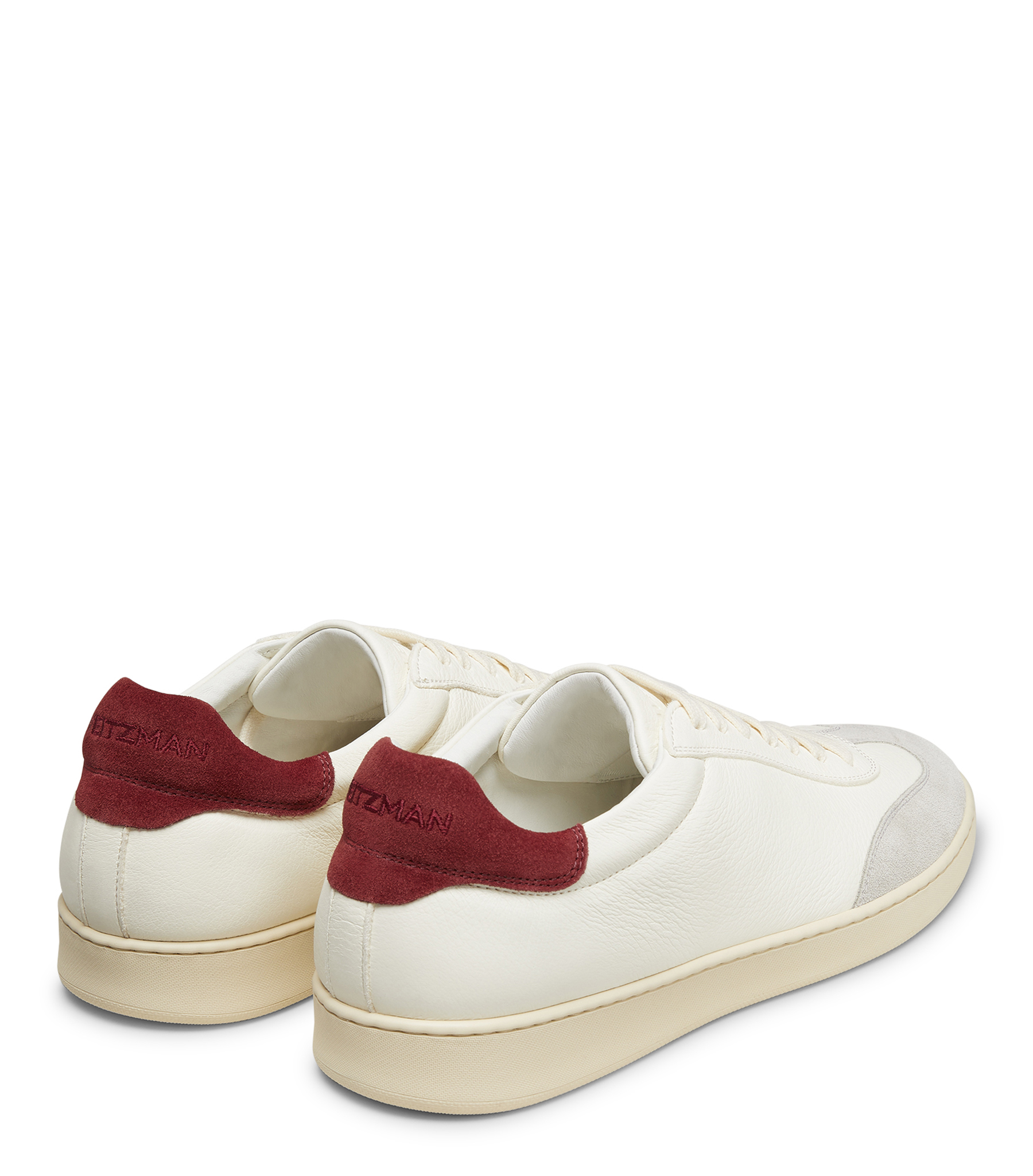  Stuart Weitzman Banner - Mann Co Sw White Bianco/oatmeal/maroon 42 