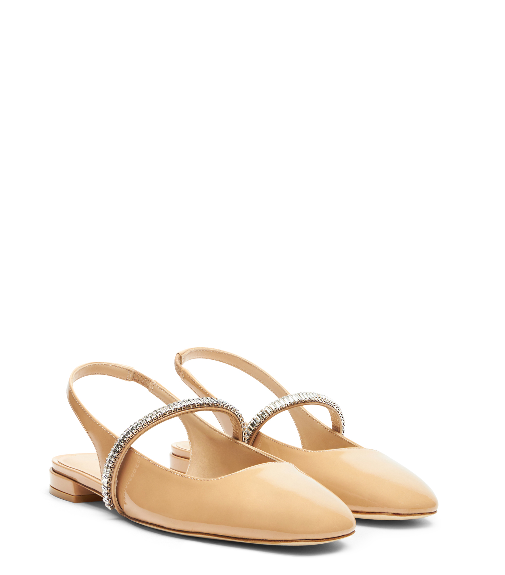  Stuart Weitzman Stefanie Slingback Flat - Frau  Adobe/clear 40 