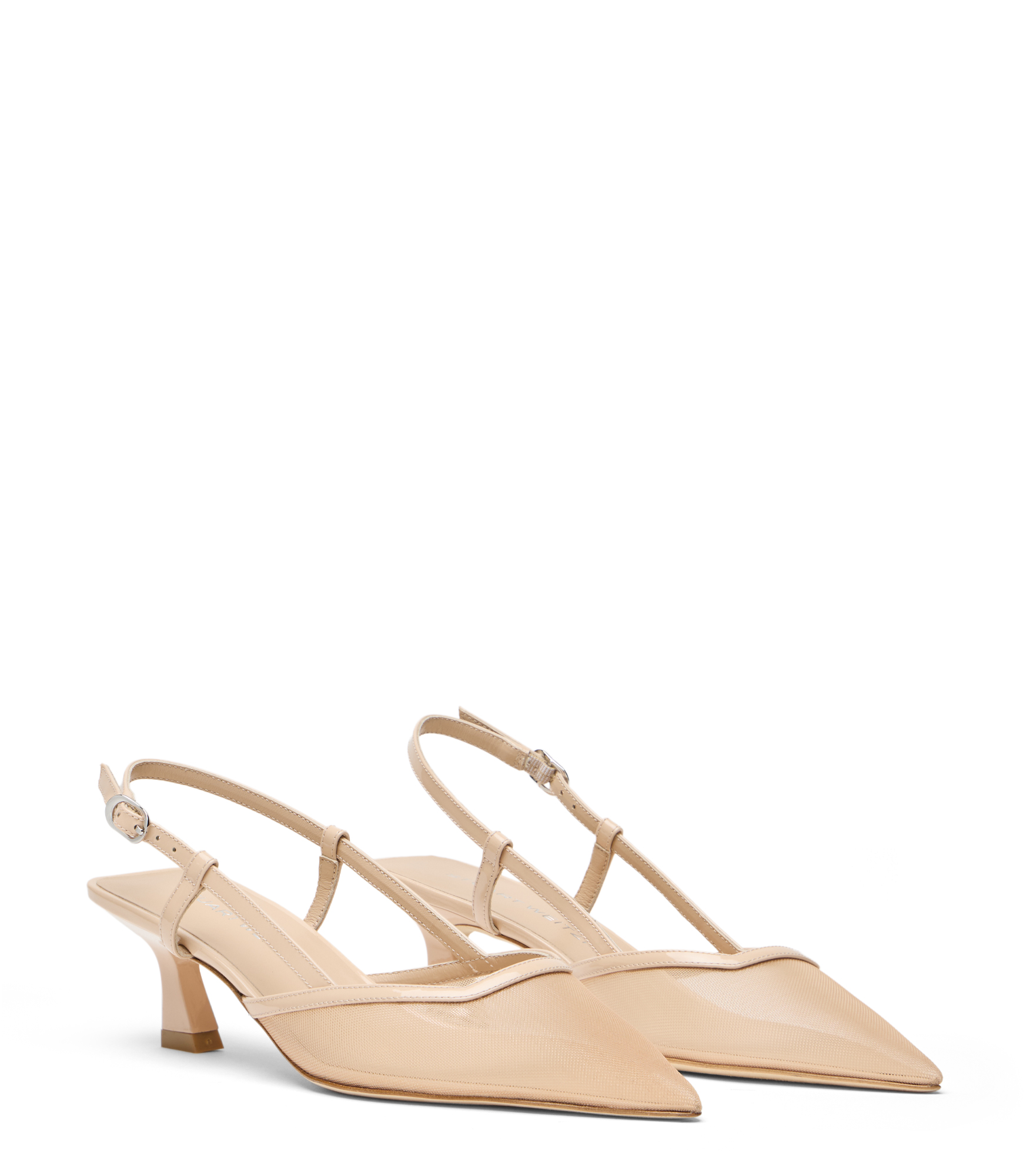  Stuart Weitzman Vinnie 50 Slingback - Woman Slingback Beige/barely Beige 39 
