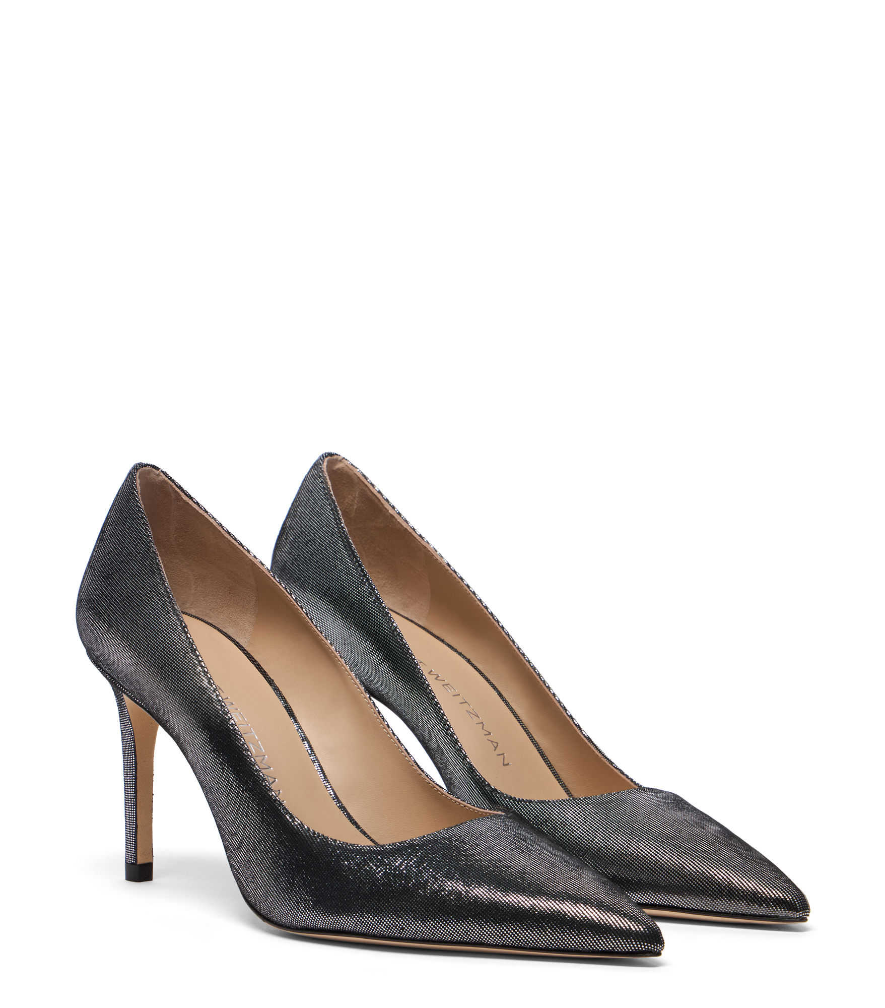  Stuart Weitzman Stuart Power 85 - Woman Pumps Silver 41 