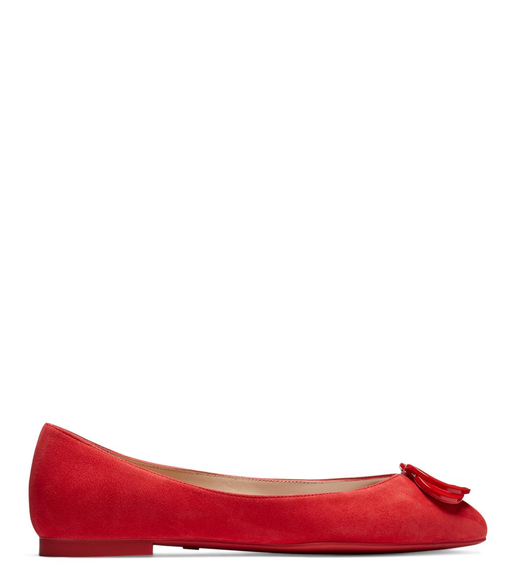  Stuart Weitzman Adeliza Tonal - Woman Flats Lipstick Red 35 