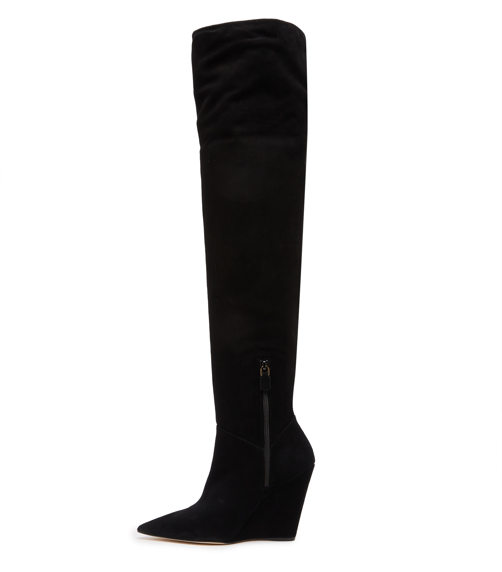  Stuart Weitzman Saloon 100 Wedge Boot - Frau  Schwarz 36.5 