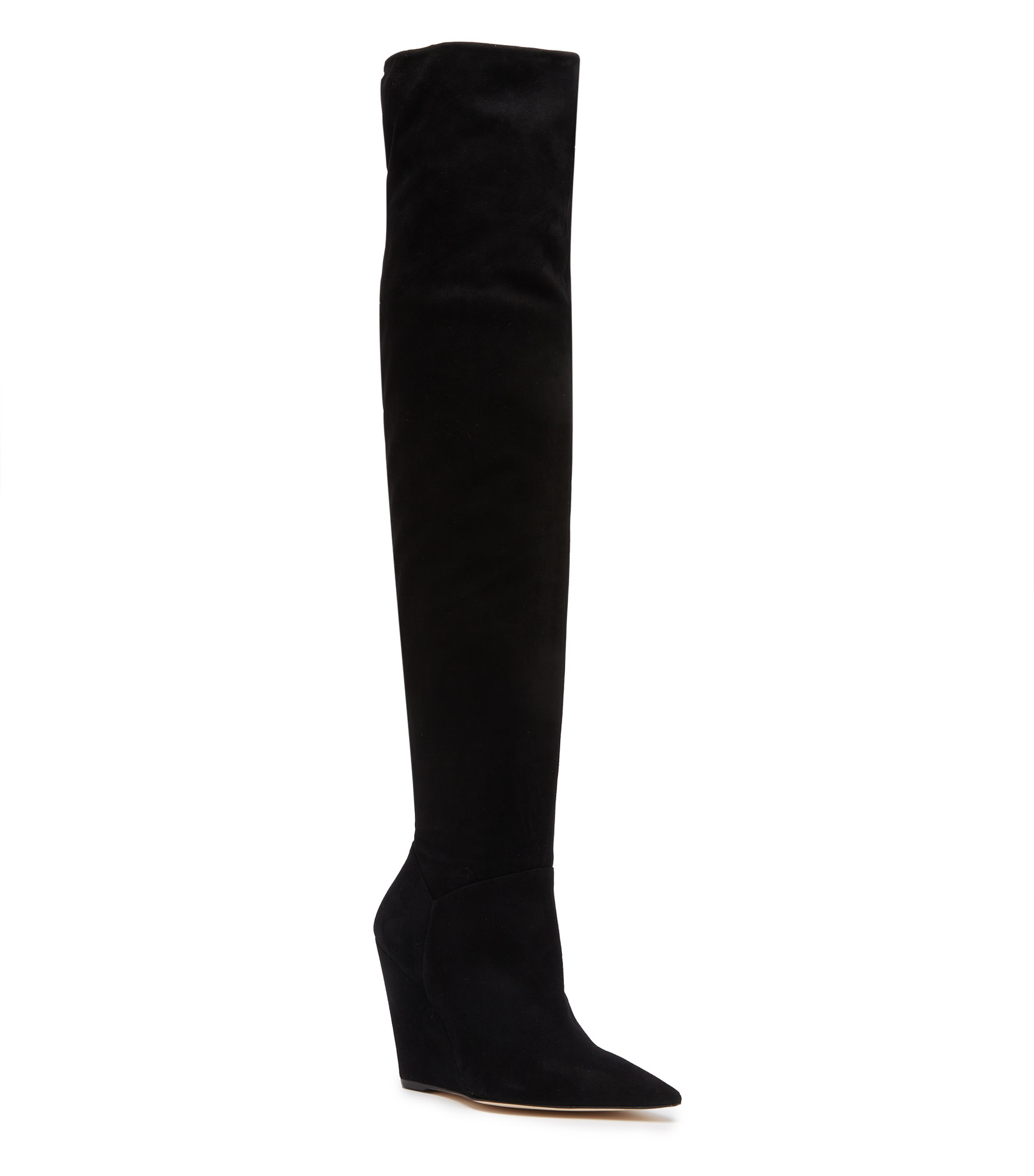  Stuart Weitzman Saloon 100 Wedge Boot - Frau  Schwarz 36.5 