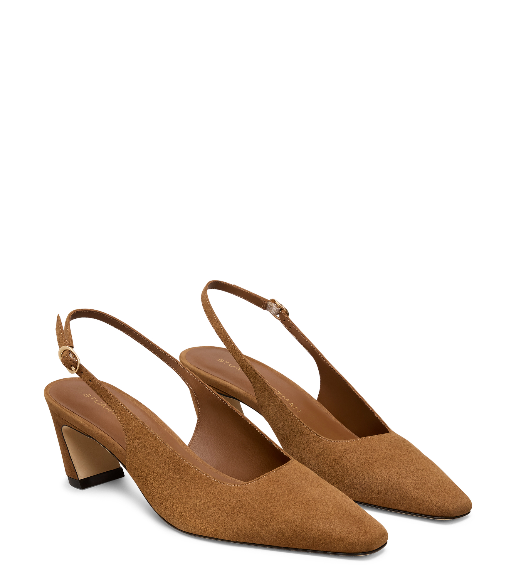  Stuart Weitzman Stassi Slingback 50 - Woman Slingback Toasted Almond 38.5 