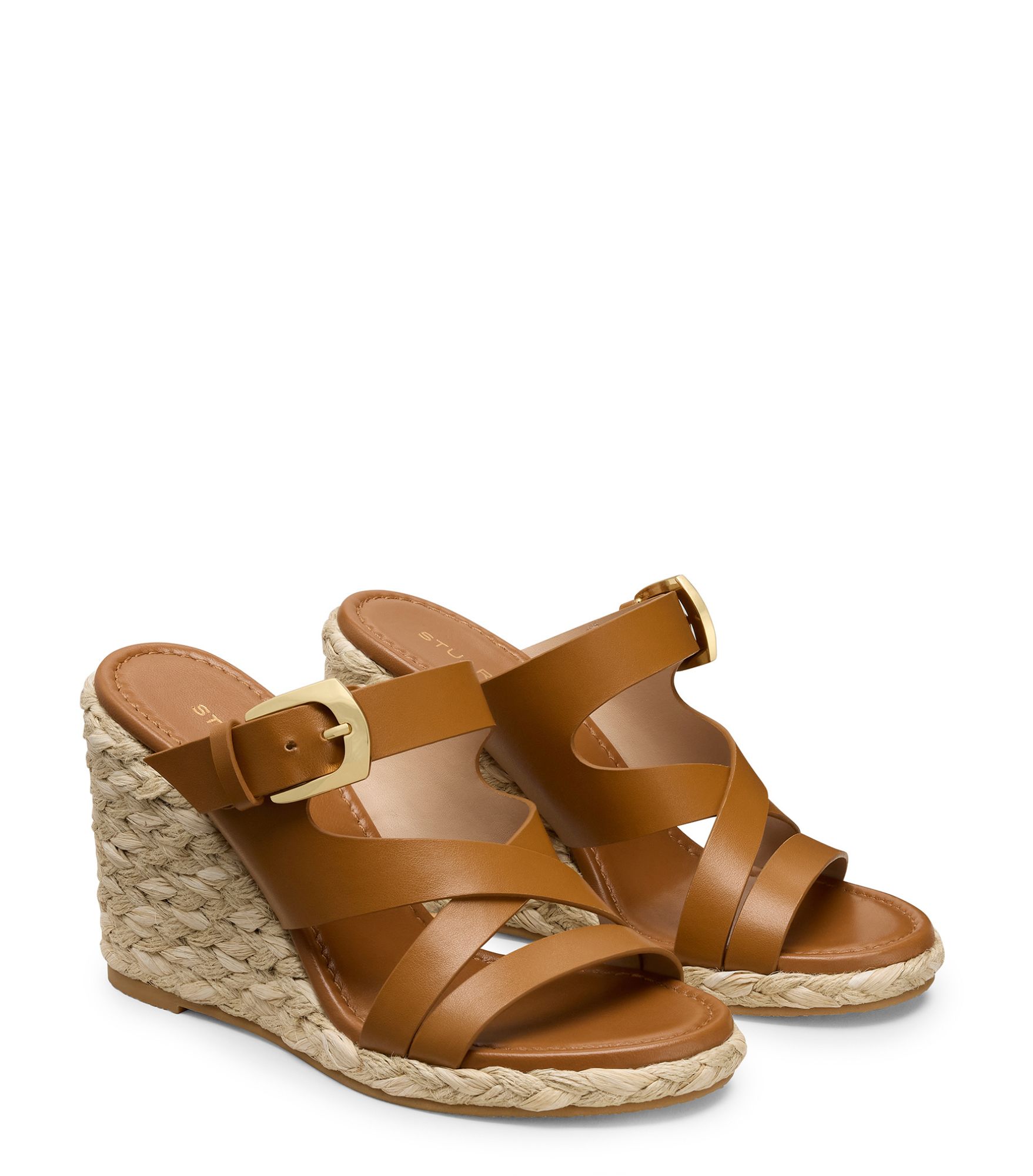  Stuart Weitzman Sai Espadrille Wedge - Woman Wedges And Espadrilles Boho Tan 38 
