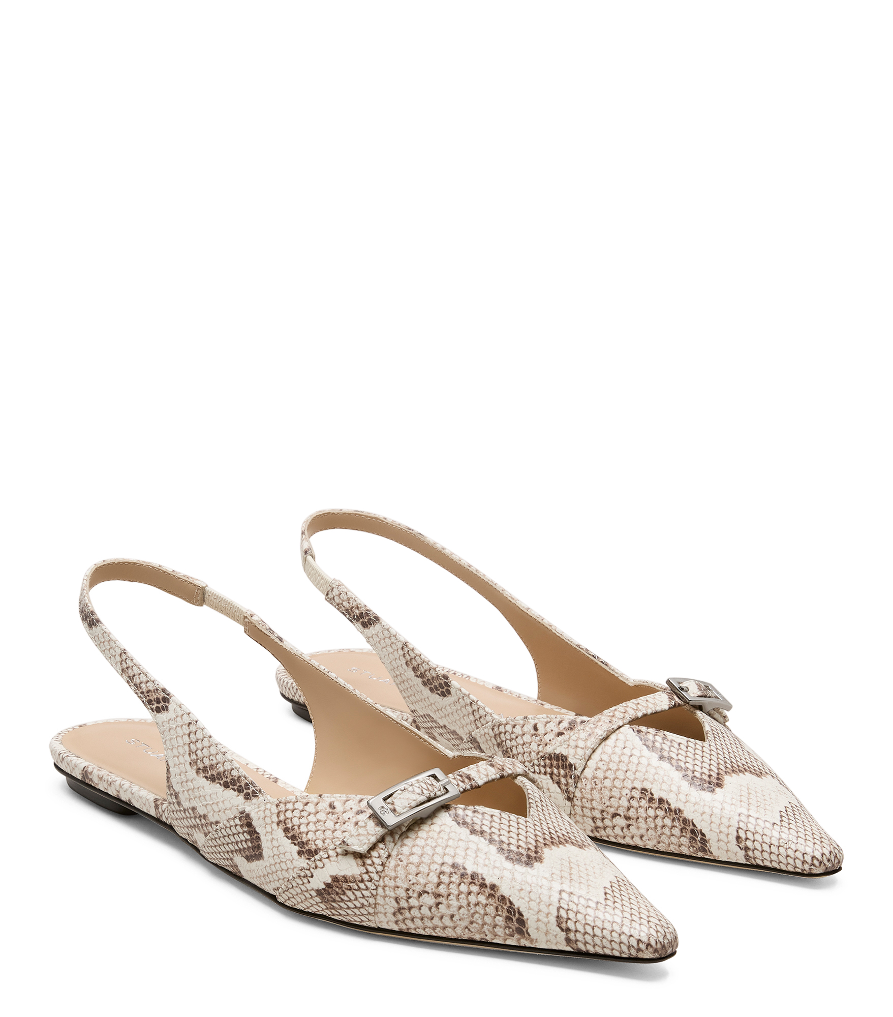  Stuart Weitzman Georgie Slingback - Woman Slingback Cream 37 
