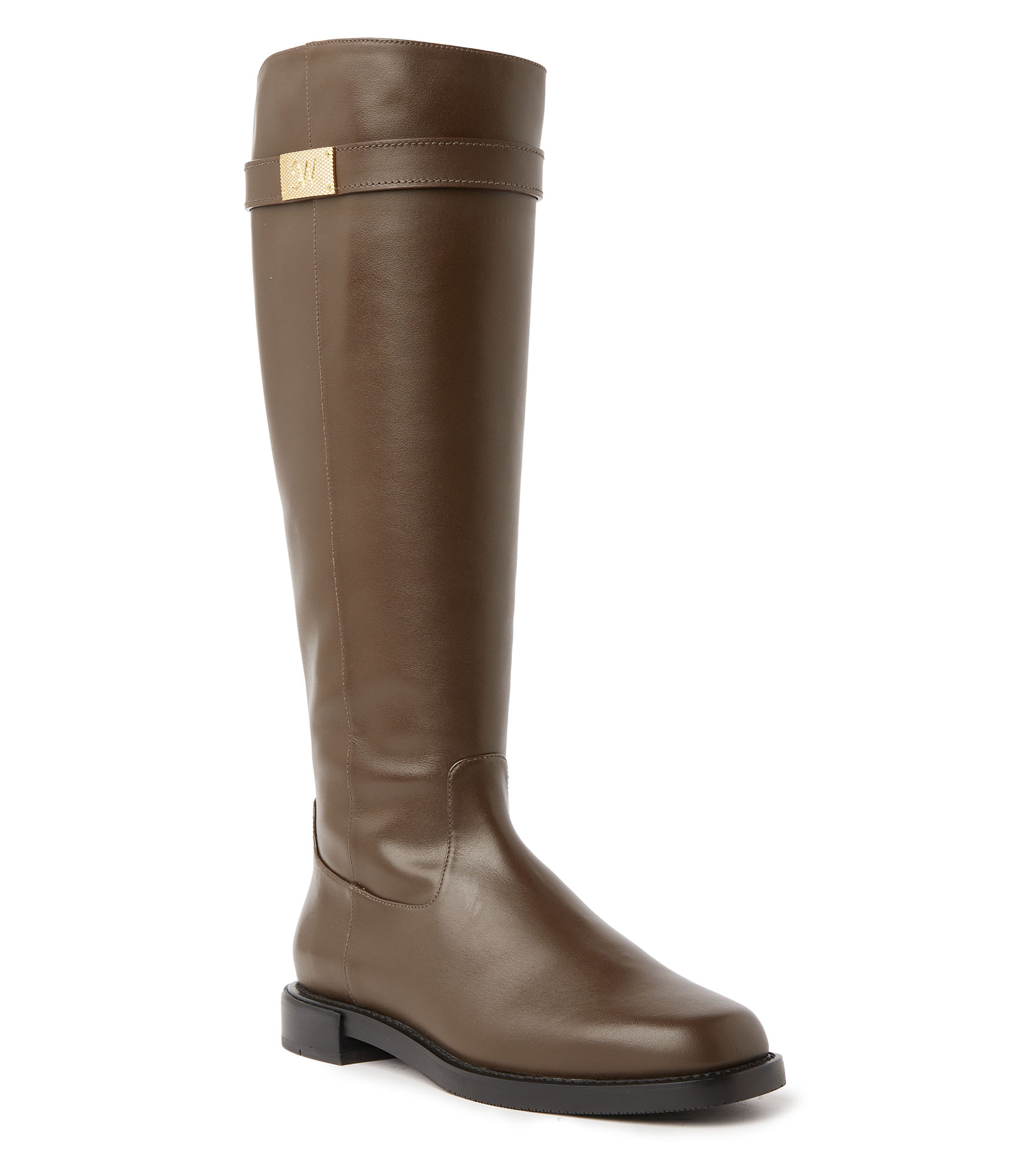  Stuart Weitzman Sw Buckle Boot - Woman  Walnut 36.5 