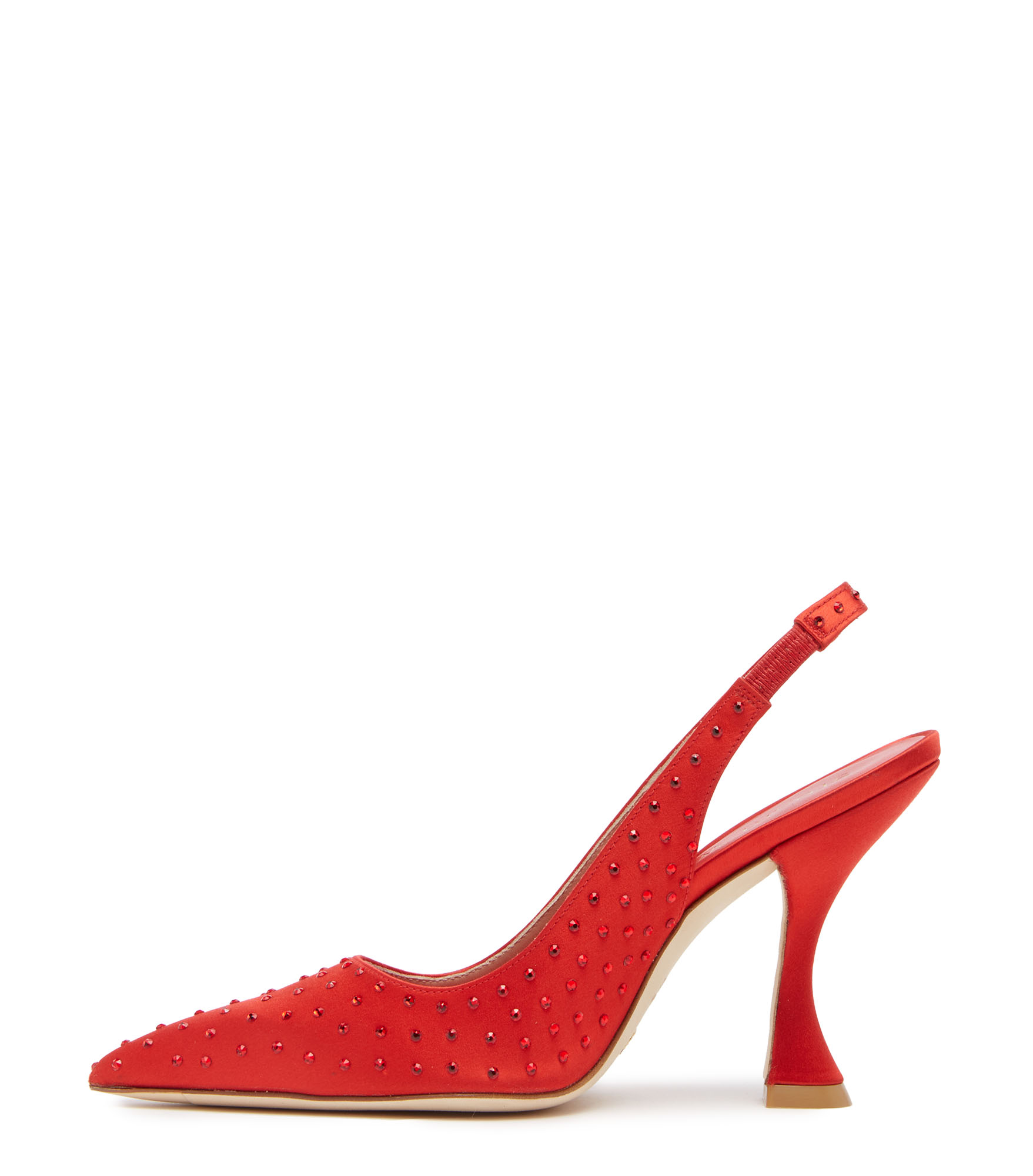  Stuart Weitzman Glam Xcurve 100 Slingback - Woman  Red 36.5 