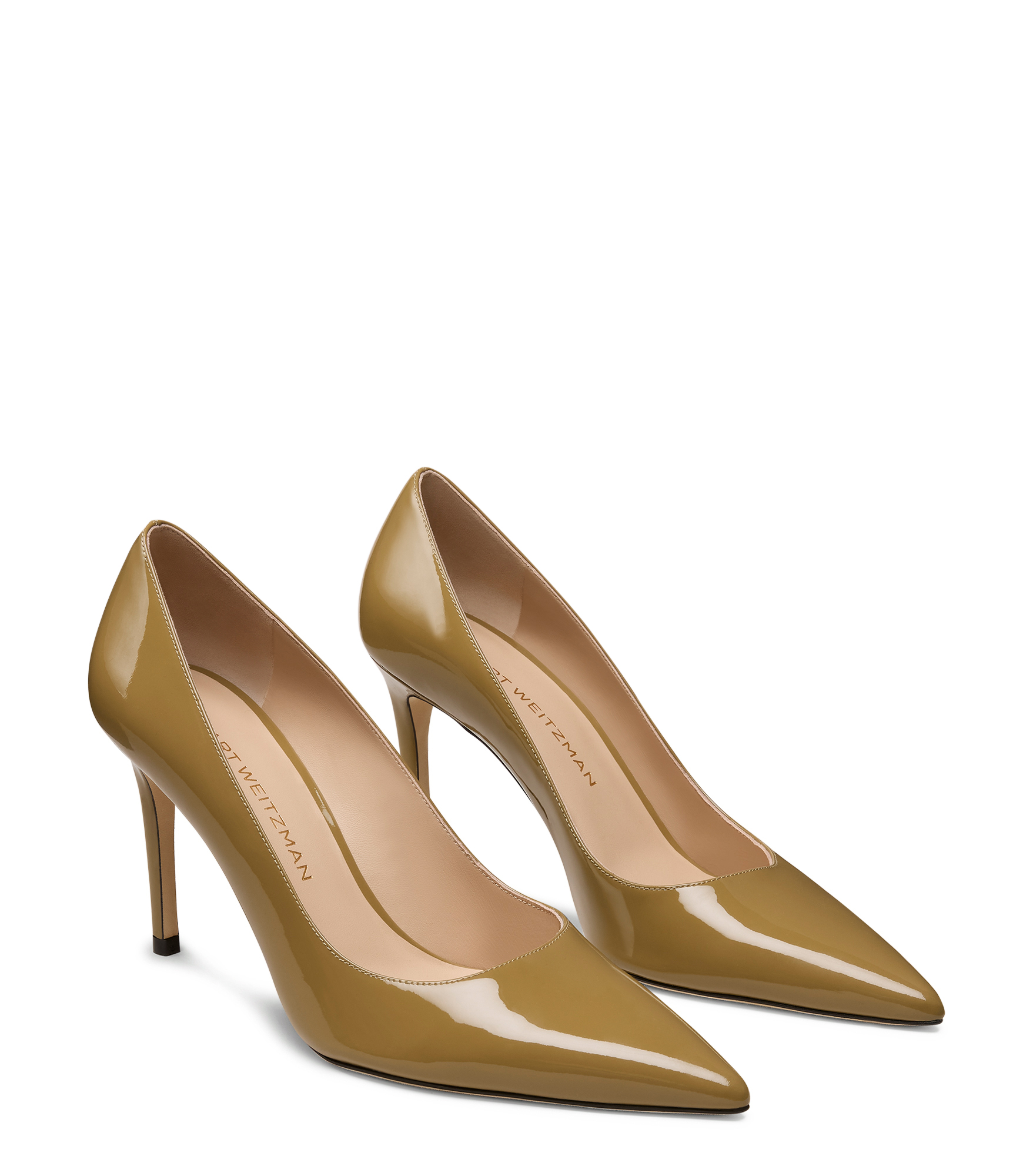  Stuart Weitzman Stuart Power 85 - Woman Pumps Golden Olive 40 