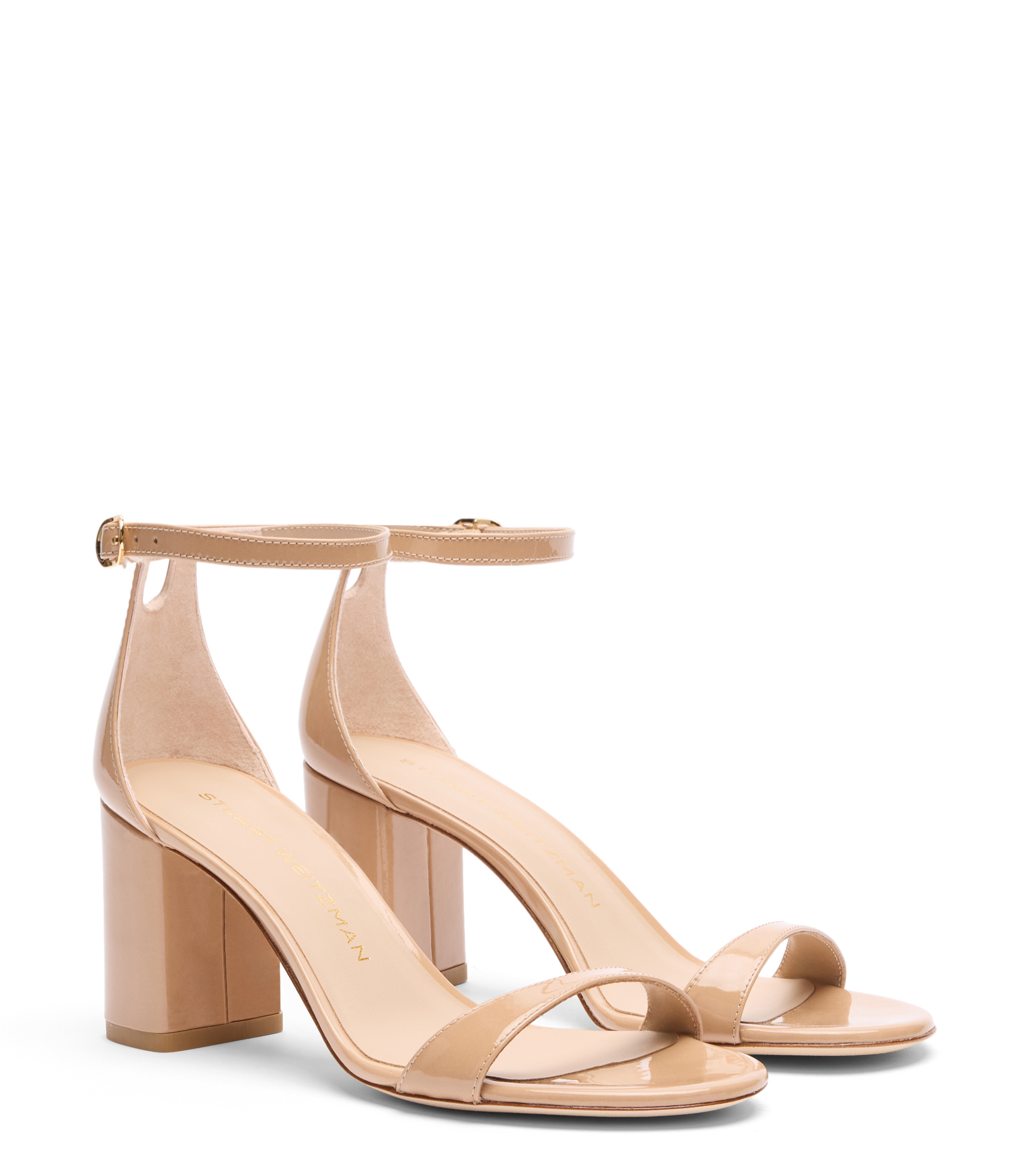  Stuart Weitzman Nudist Block 75 - Frau Sandalen Adobe 39.5 